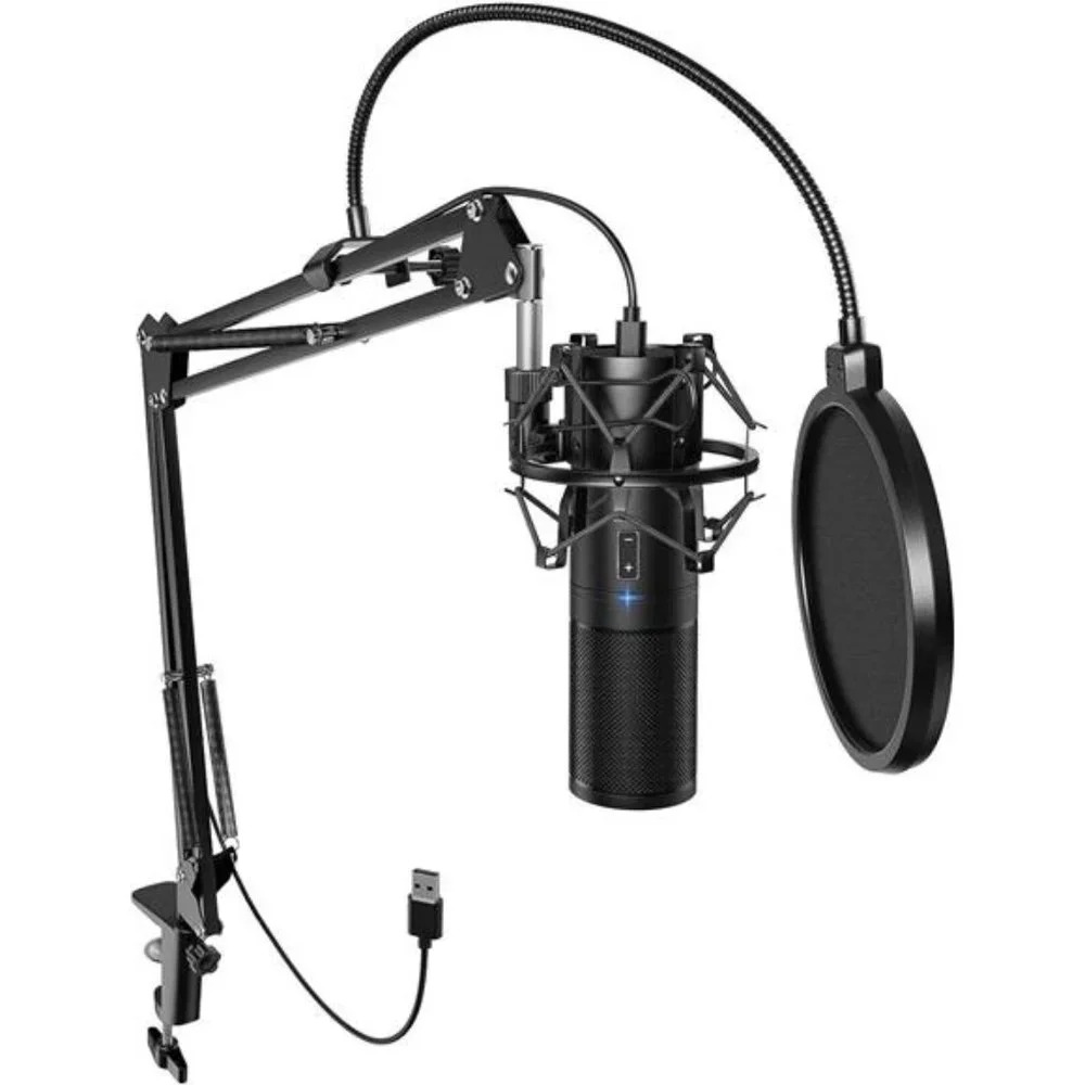 USB Gaming Microphone, PC Streaming Mic Kit for PS4/5/Discord/Twitch Gamer